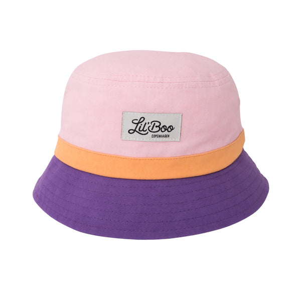 Block Purple/Pink/Orange Bucket Hat (ORGANIC)