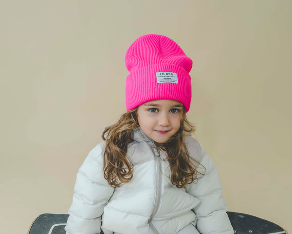Lil’ Boo Hygge Beanie – Neon Pink