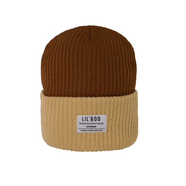 Lil’ Boo Block Hygge Beanie – Brown