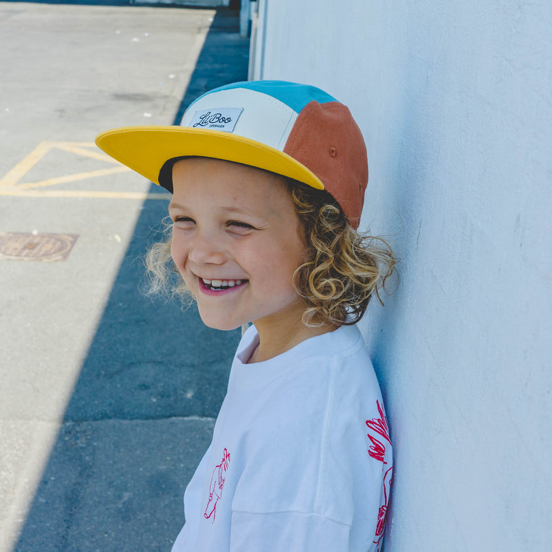 Block Teal/Brown 5 Panel (ORGANIC)