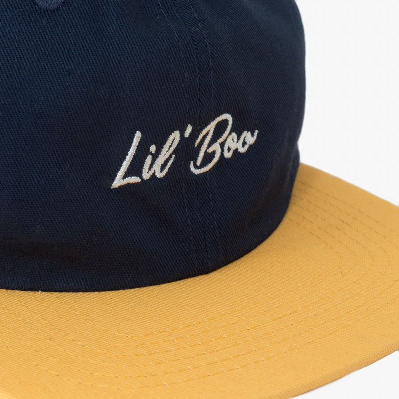 Lil' Boo Organic Snapback Cap - Navy/Yellow