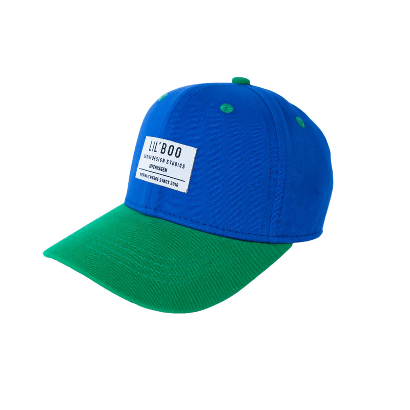 Organic Block Snapback - Blue/Green